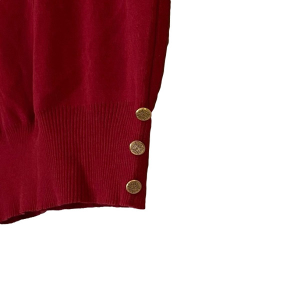 CHAUS PETITES Vintage Sweater Vest Sleeveless Cranberry Red Women Size M - Picture 4 of 9